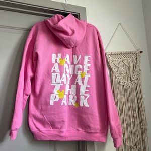 Adelaide’s Fort Disney Inspired Pink Hoodie “Have a Nice Day at the Park”
